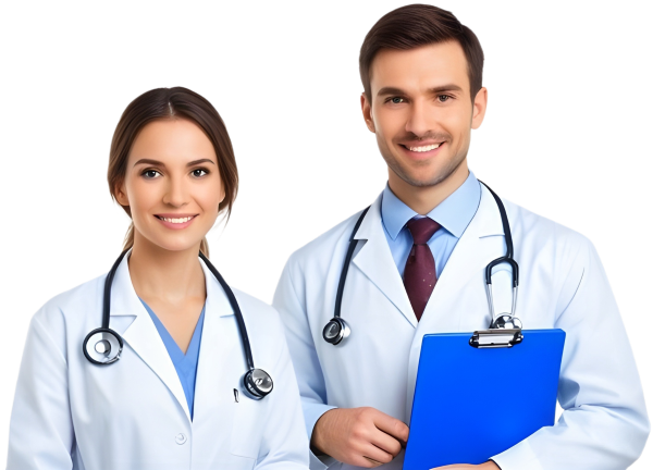 Female and male doctors for seniors